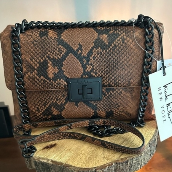 Nicole Miller Handbags - Nicole Miller Brown Crossbody Bag